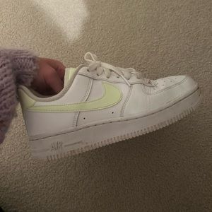 Yellow Nike Airforces